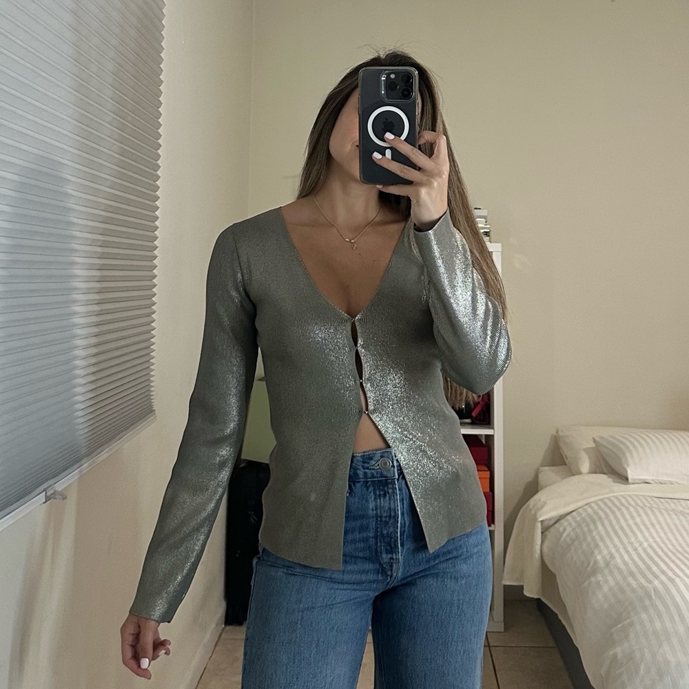 Zara Gray Knit Sweater